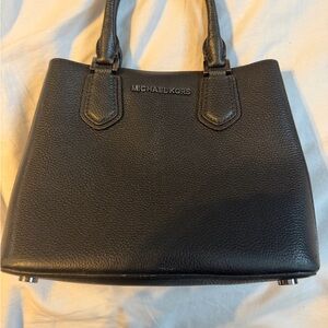 Michael Kors Charcoal Leather Satchel